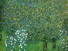 Roses Among the Trees by Gustav Klimt