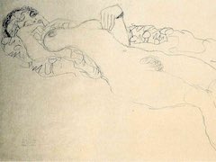 A Nude by Gustav Klimt