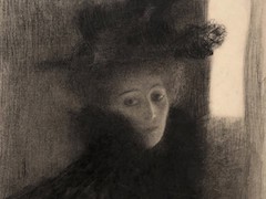 Girl with Hat by Gustav Klimt