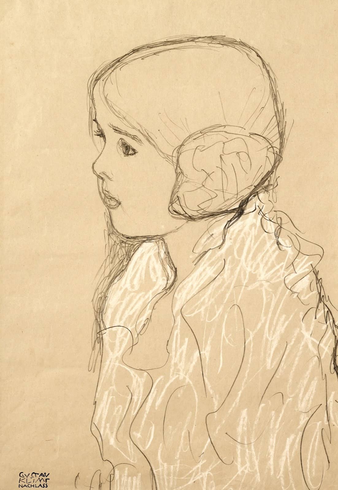 A Little Girl by Gustav Klimt