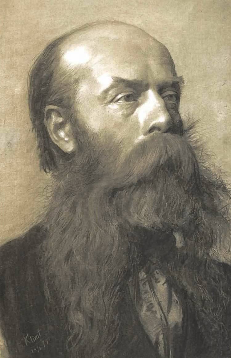 A Man with Beard by Gustav Klimt