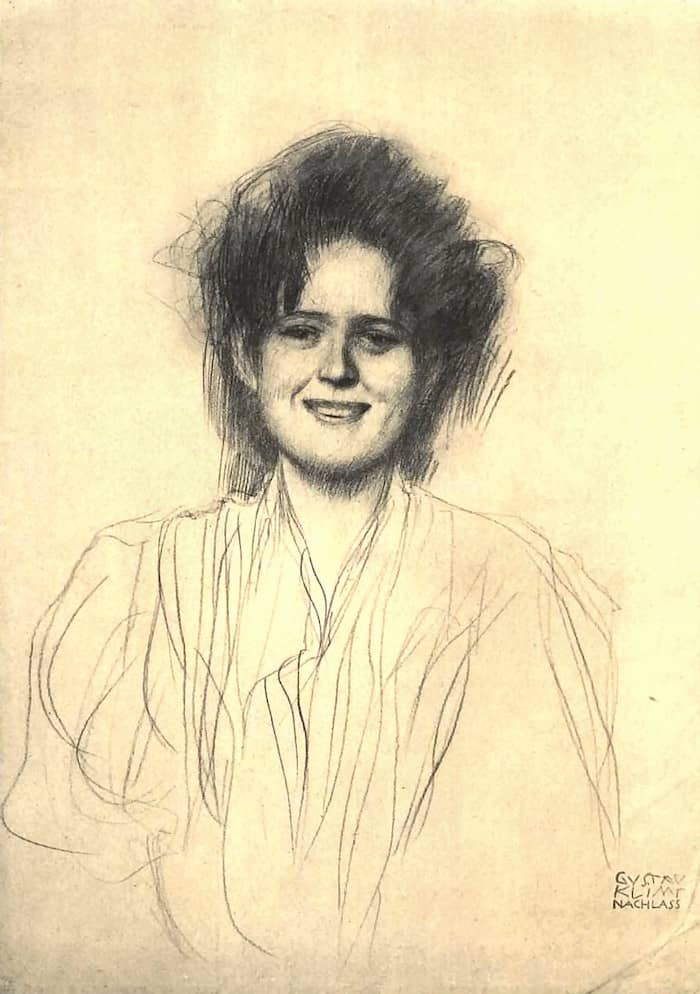 A Smiling Woman by Gustav Klimt