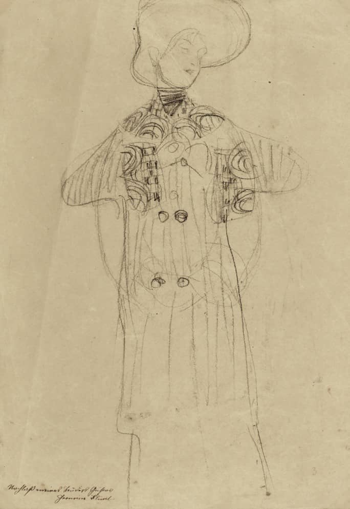 Standing Lady by Gustav Klimt