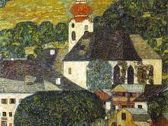 Church at Unterach on Lake Atter by Gustav Klimt