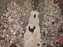 Garden with Roosters by Gustav Klimt