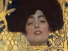 Tableau D'art Sur Bois MDF - Gustav Klimt 'Pallas Athéna' - Format 21x21 Cm, épaisseur 3 Mm, Fabriqué En Italie