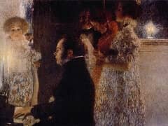 Schubert at the Piano by Gustav Klimt