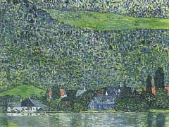 Unterach on Attersee by Gustav Klimt