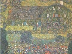 Villa on Attersee by Gustav Klimt