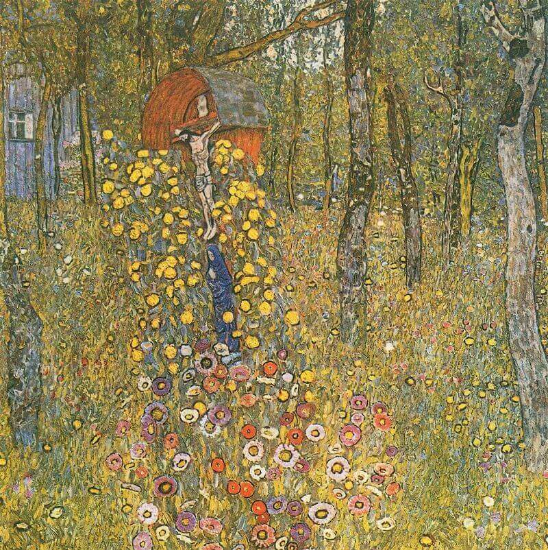 Country Garden with Crucifix, 1911 by Gustav Klimt