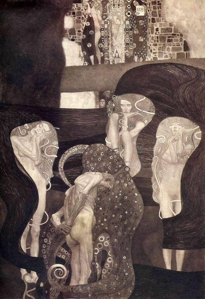 Jurisprudence, 1900-1907 by Gustav Klimt