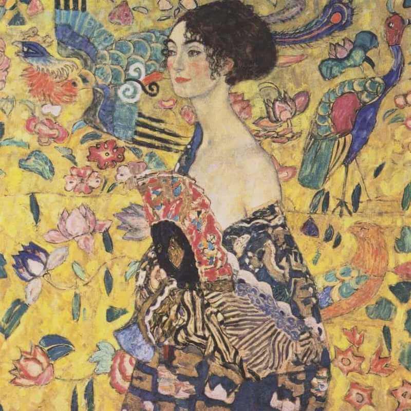 Lady with Fan, 1918 by Gustav Klimt