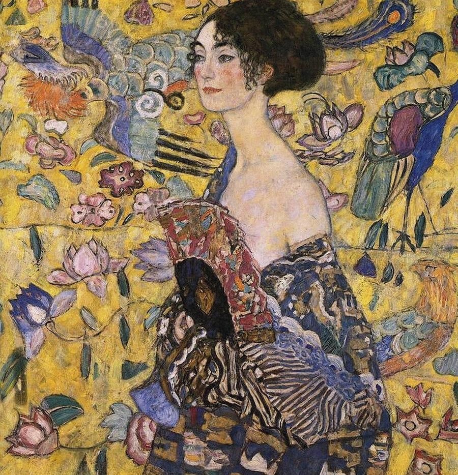 Lady with Fan, 1918 by Gustav Klimt