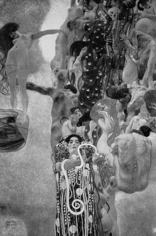 Medicine, 1900-1907 by Gustav Klimt