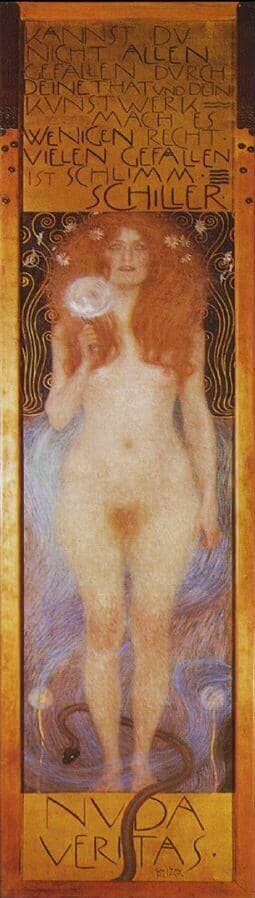 Nuda Veritas, 1889 by Gustav Klimt