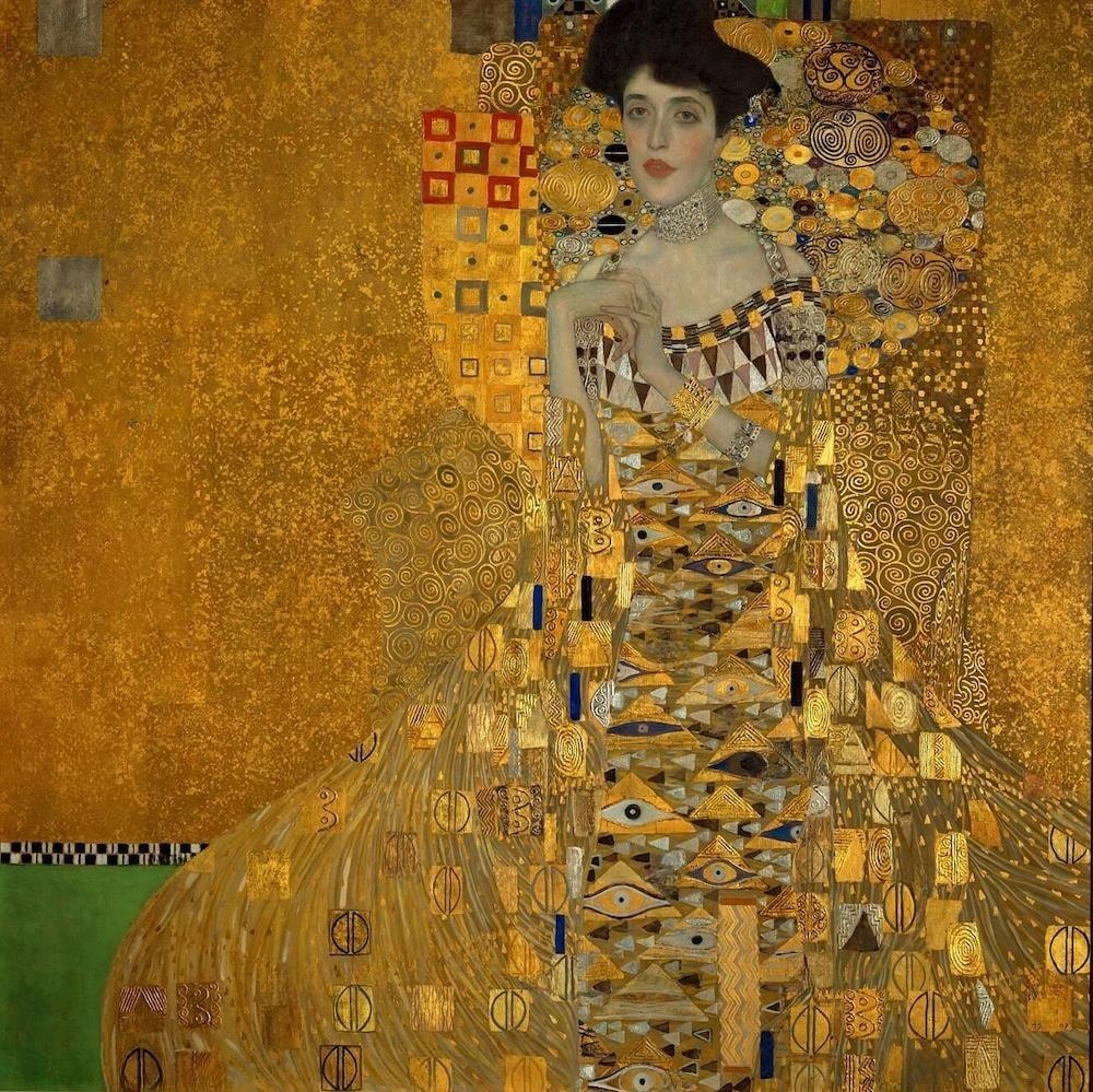 Portrait of Adele Bloch-Bauer 1, 1907 by Gustav Klimt