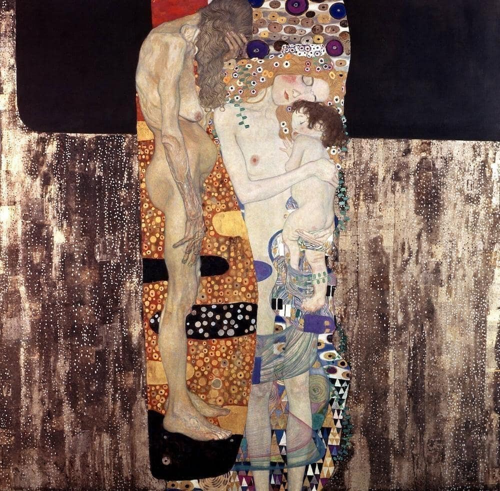 The Three Ages of Woman, 1905 by Gustav Klimt